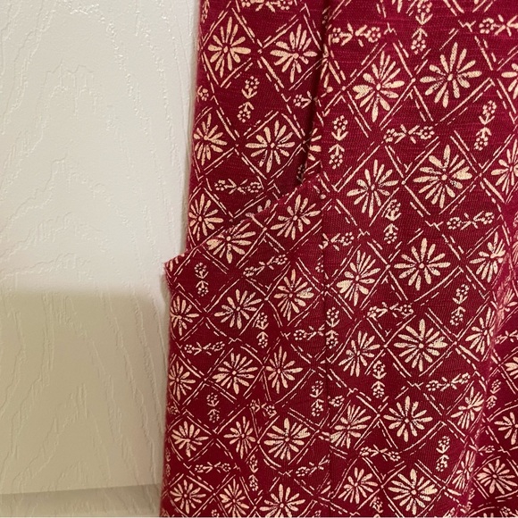 Fat Face Red Sheath Midi Dress Crew Neck - Picture 5 of 8